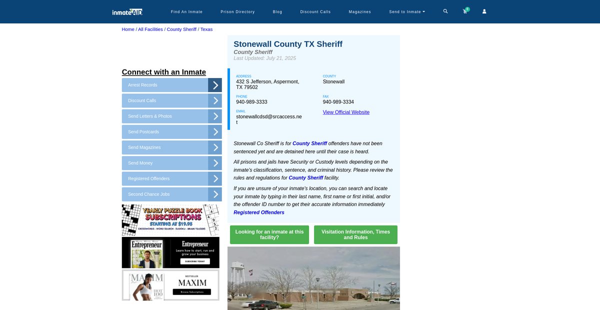 Preview of inmateaid.com