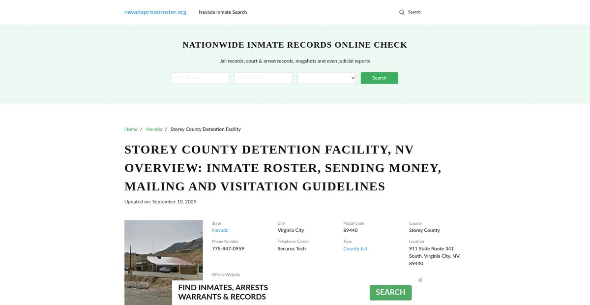 Preview of nevadaprisonroster.org