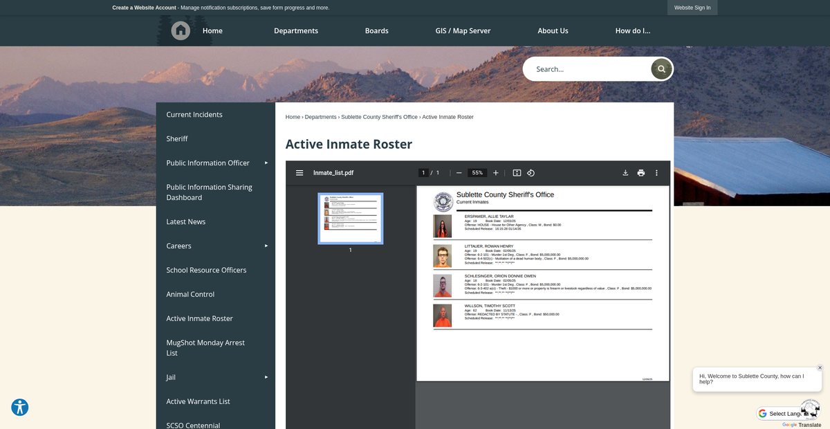 Preview of sublettecountywy.gov