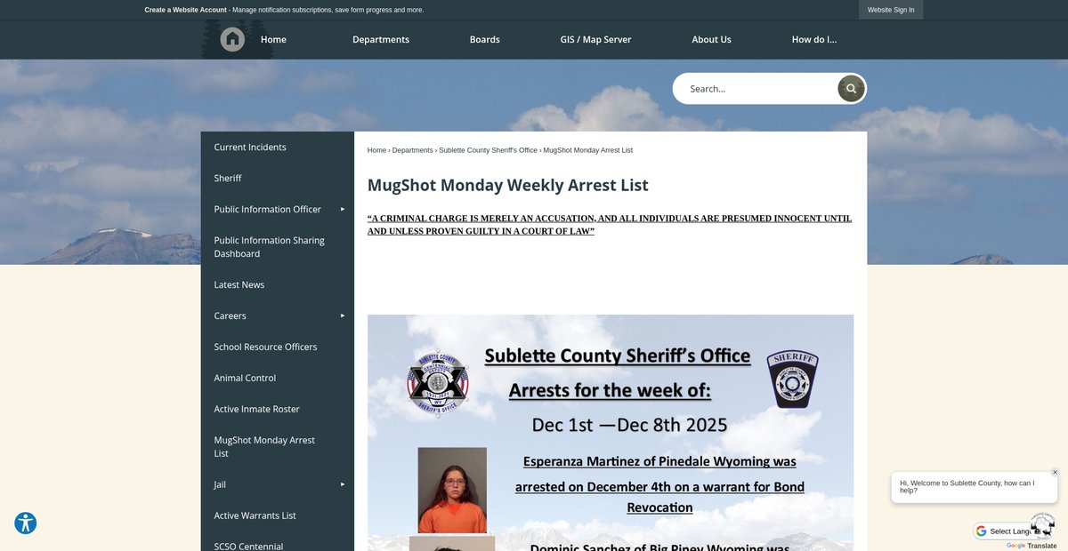 Preview of sublettecountywy.gov