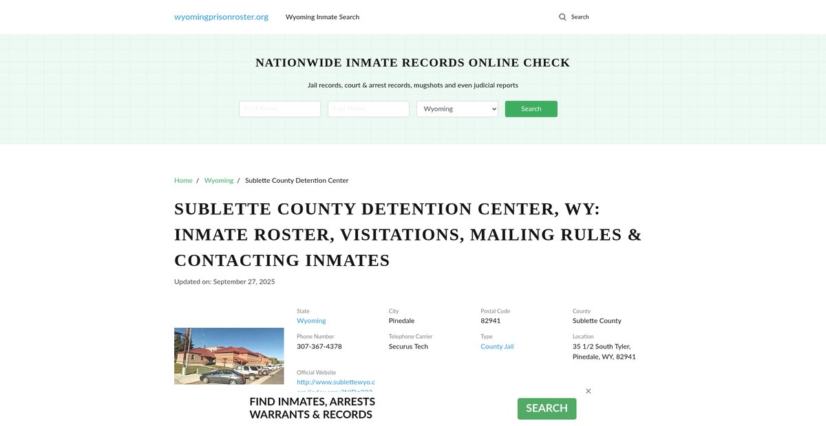 Preview of wyomingprisonroster.org