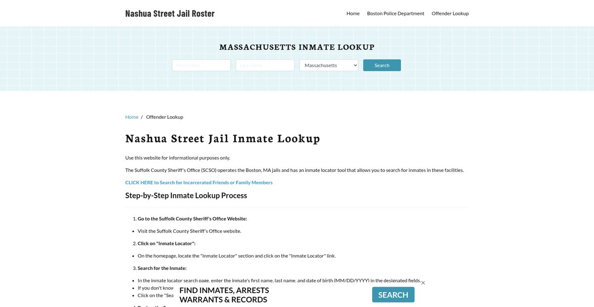Preview of nashuastreetjail.org