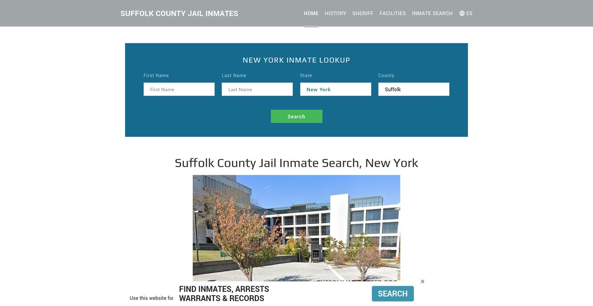 Preview of suffolkjailroster.org
