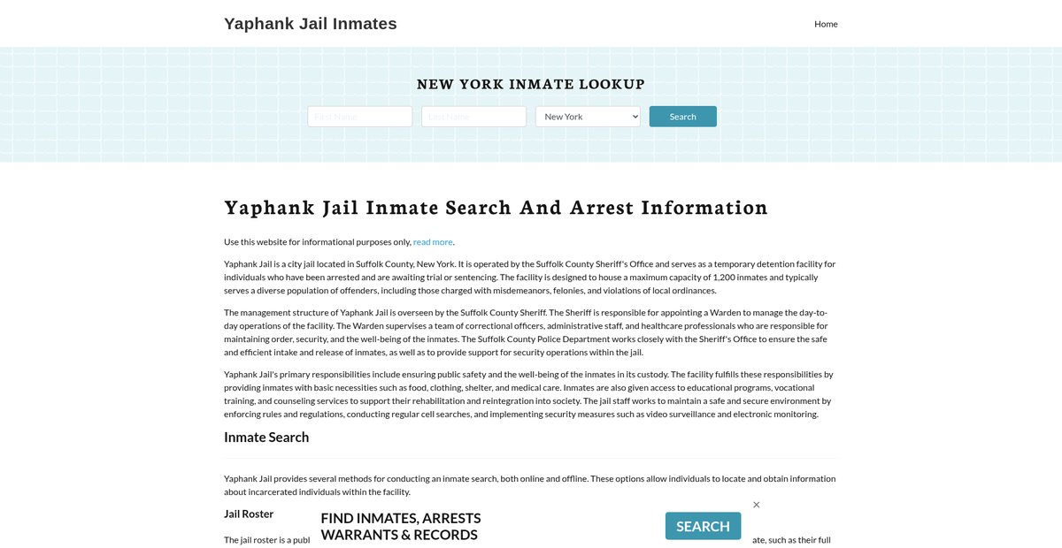 Preview of yaphankarrests.org