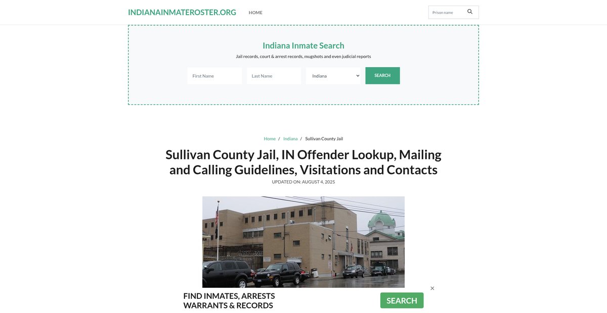 Preview of indianainmateroster.org