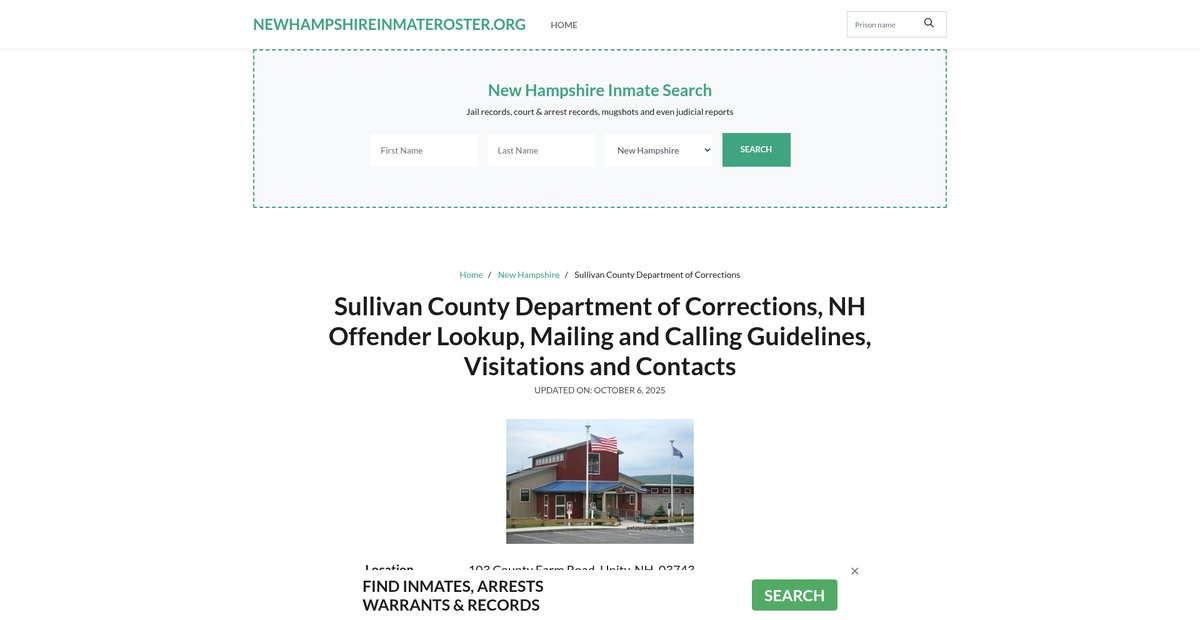 Preview of newhampshireinmateroster.org