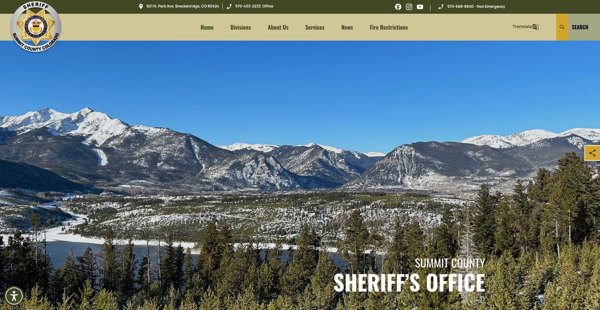 Preview of summitsheriffcolorado.gov