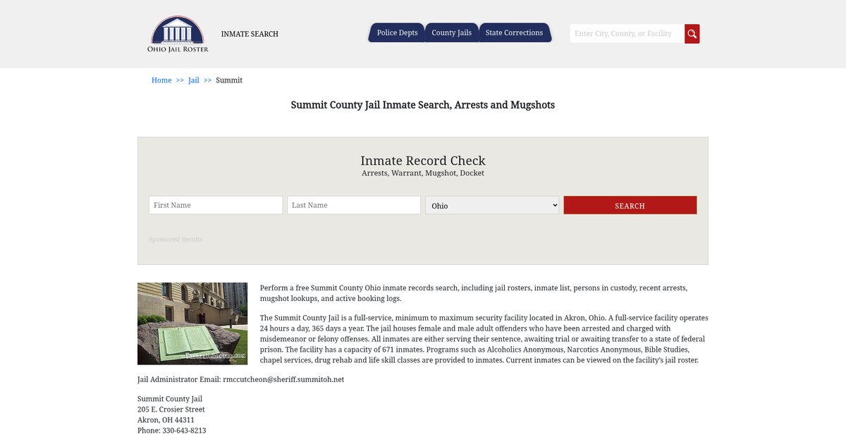 Preview of ohiojailroster.com