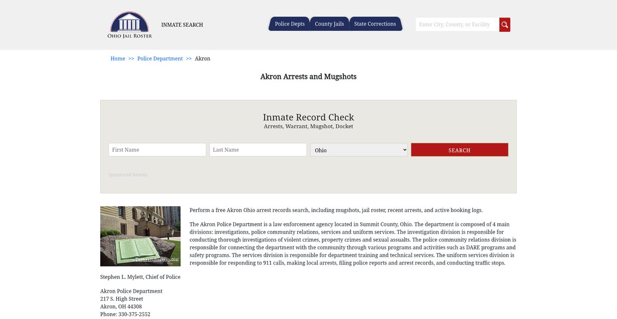 Preview of ohiojailroster.com