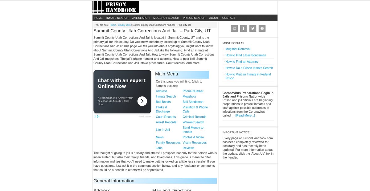 Preview of prisonhandbook.com