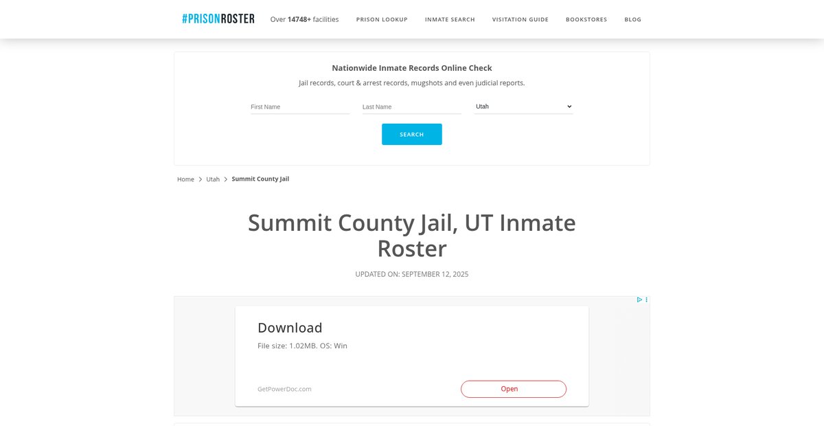 Preview of prisonroster.com