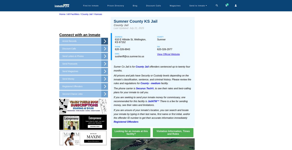 Preview of inmateaid.com