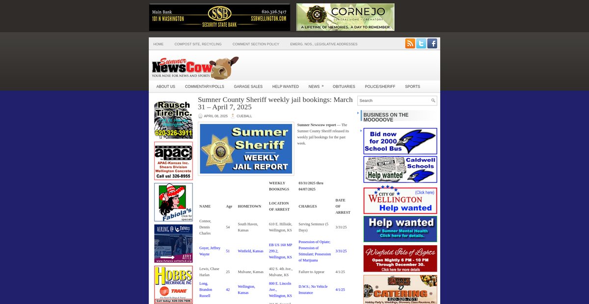 Preview of sumnernewscow.com