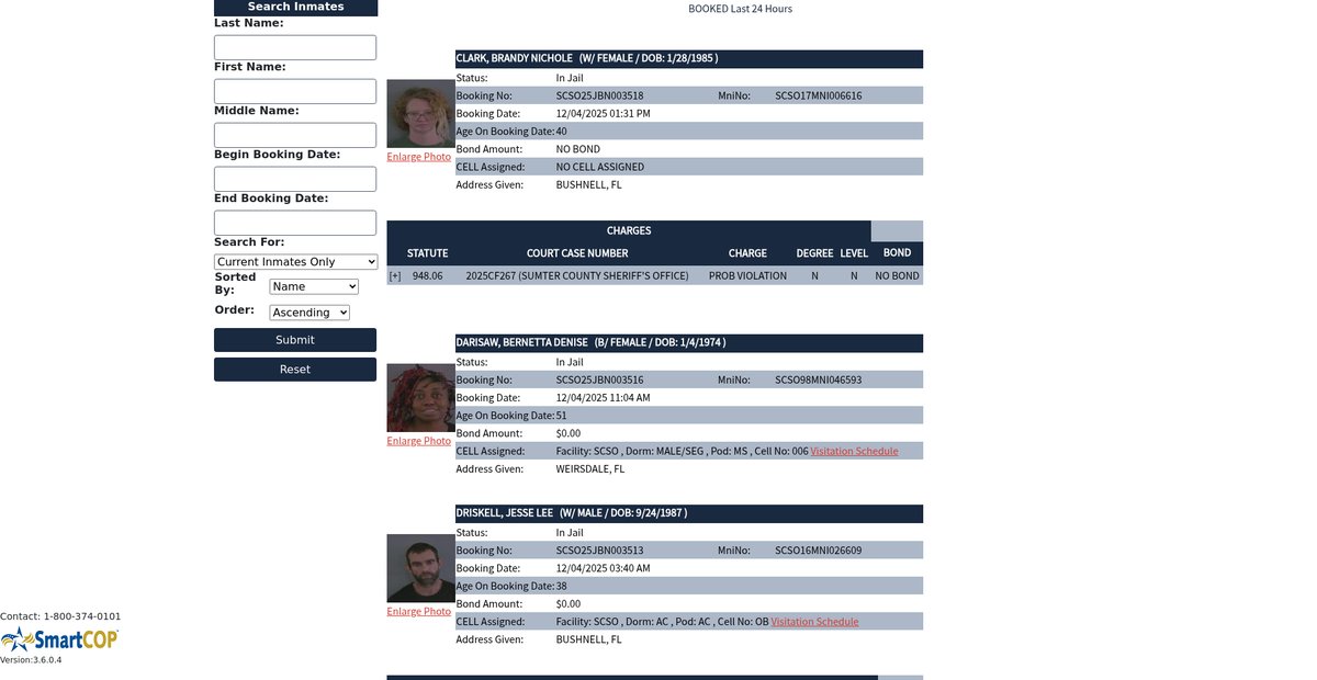 Preview of portal.sumtercountysheriff.org