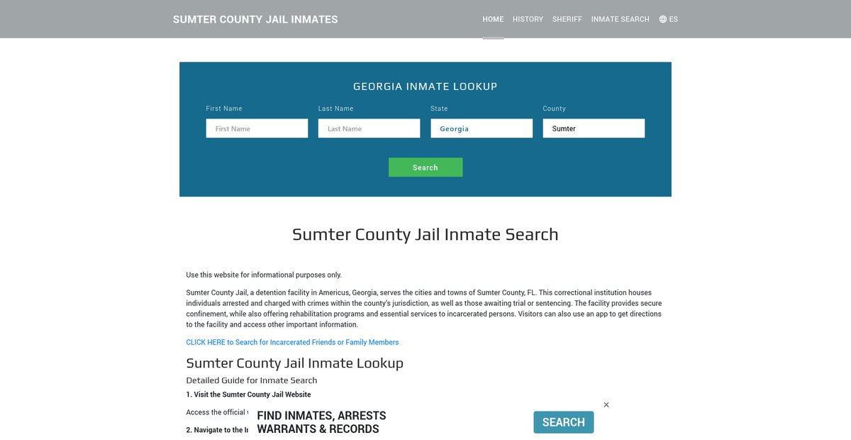 Preview of sumterjailroster.org