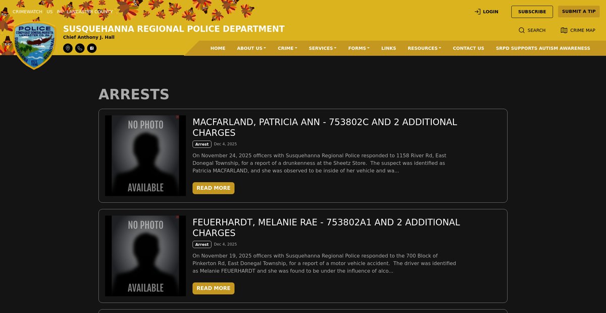 Preview of lancaster.crimewatchpa.com