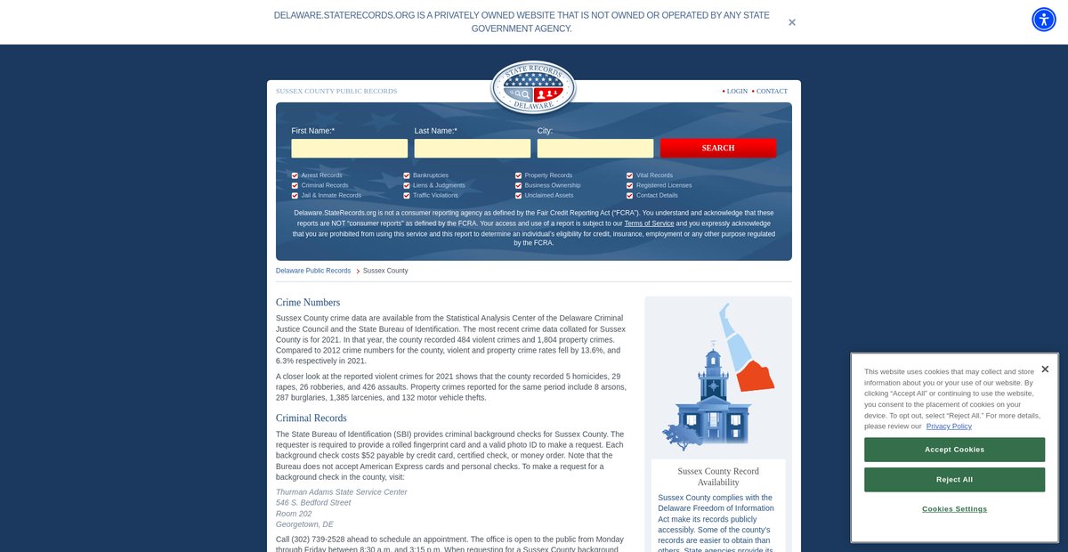 Preview of delaware.staterecords.org