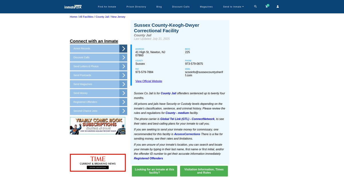 Preview of inmateaid.com