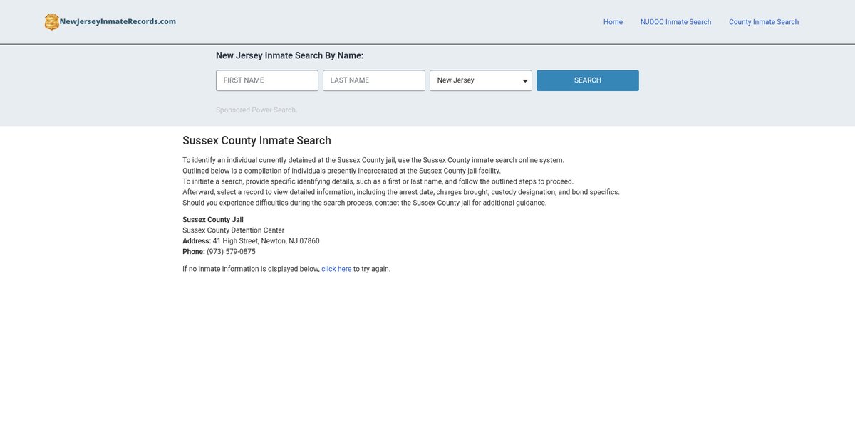 Preview of newjerseyinmaterecords.com