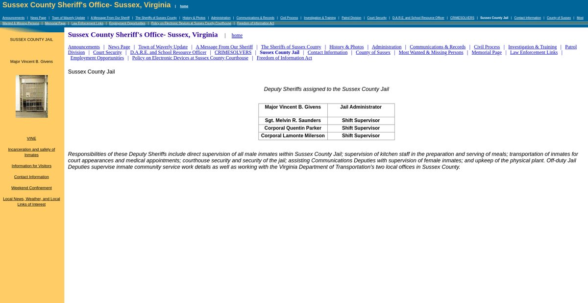 Preview of sussexsheriffva.com
