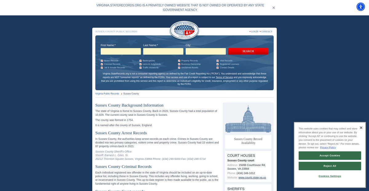 Preview of virginia.staterecords.org