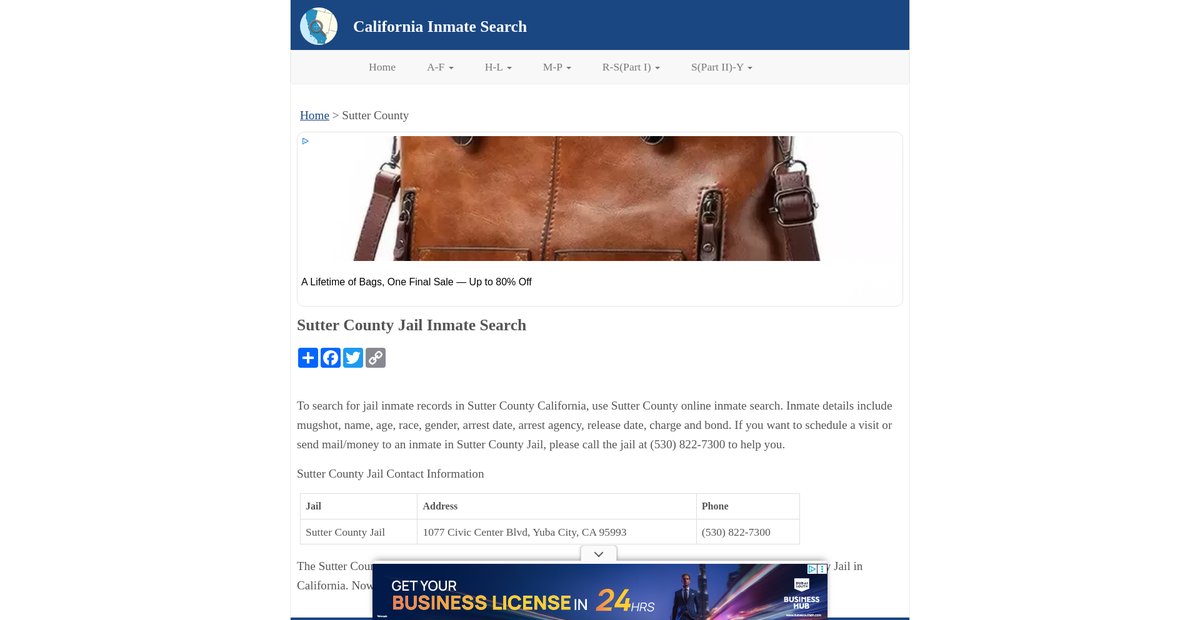 Preview of inmatesearchca.org