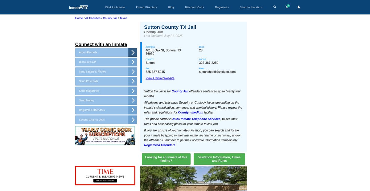 Preview of inmateaid.com