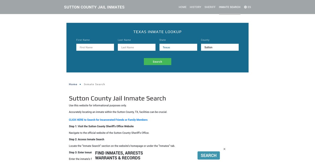 Preview of suttonjailroster.org