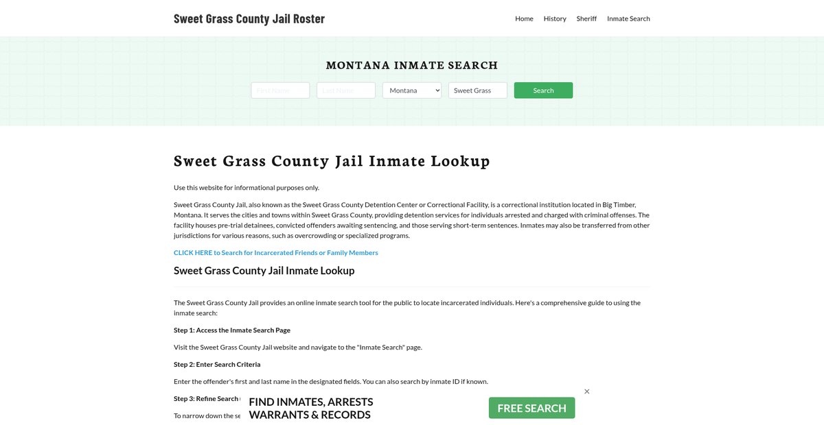Preview of sweetgrasscountyjail.org