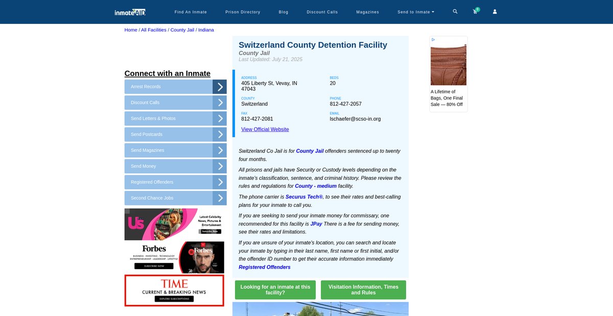 Preview of inmateaid.com