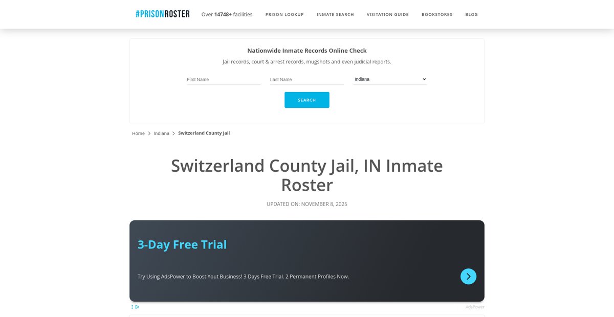 Preview of prisonroster.com
