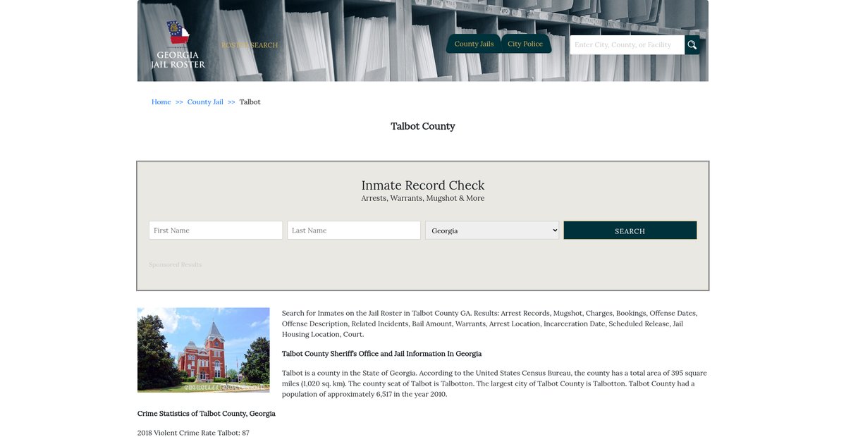 Preview of georgiajailroster.com
