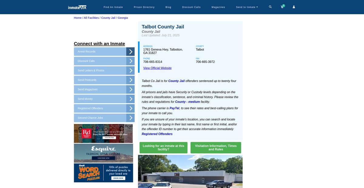 Preview of inmateaid.com