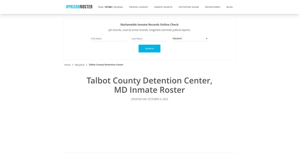 Preview of prisonroster.com