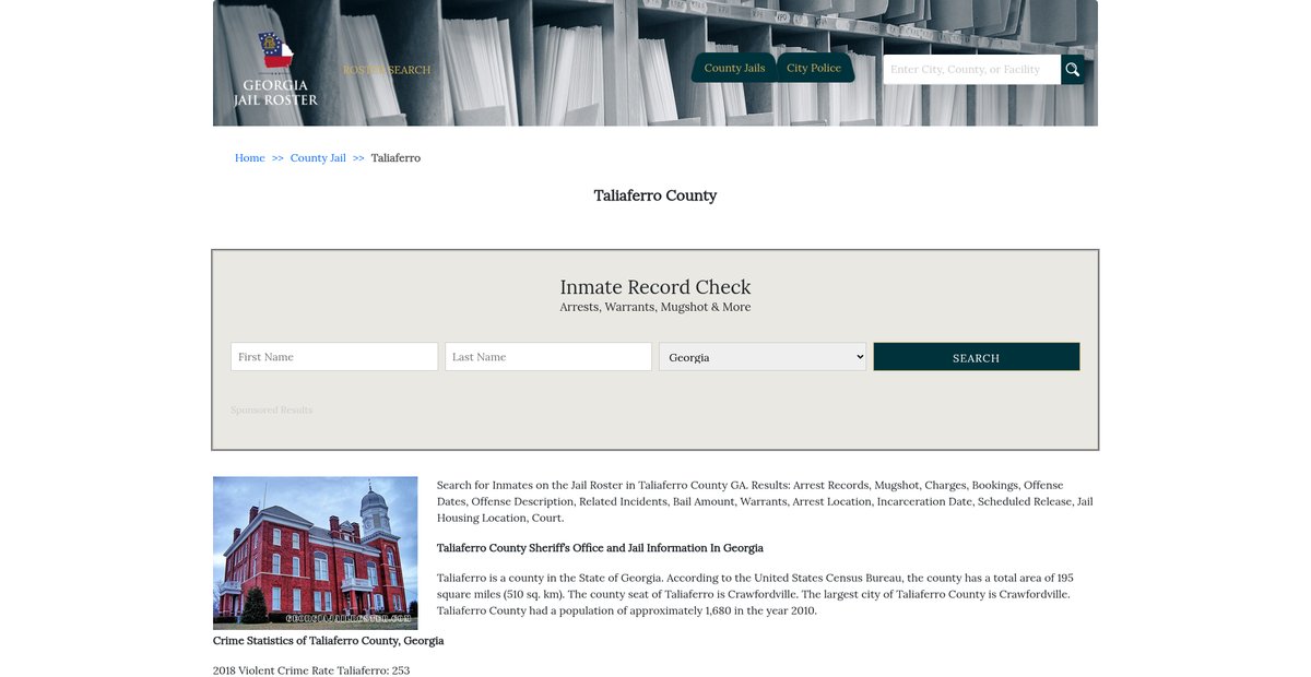 Preview of georgiajailroster.com