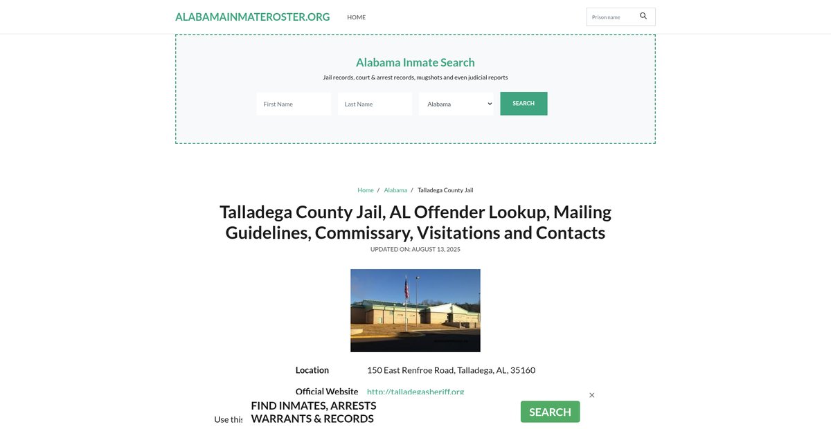 Preview of alabamainmateroster.org