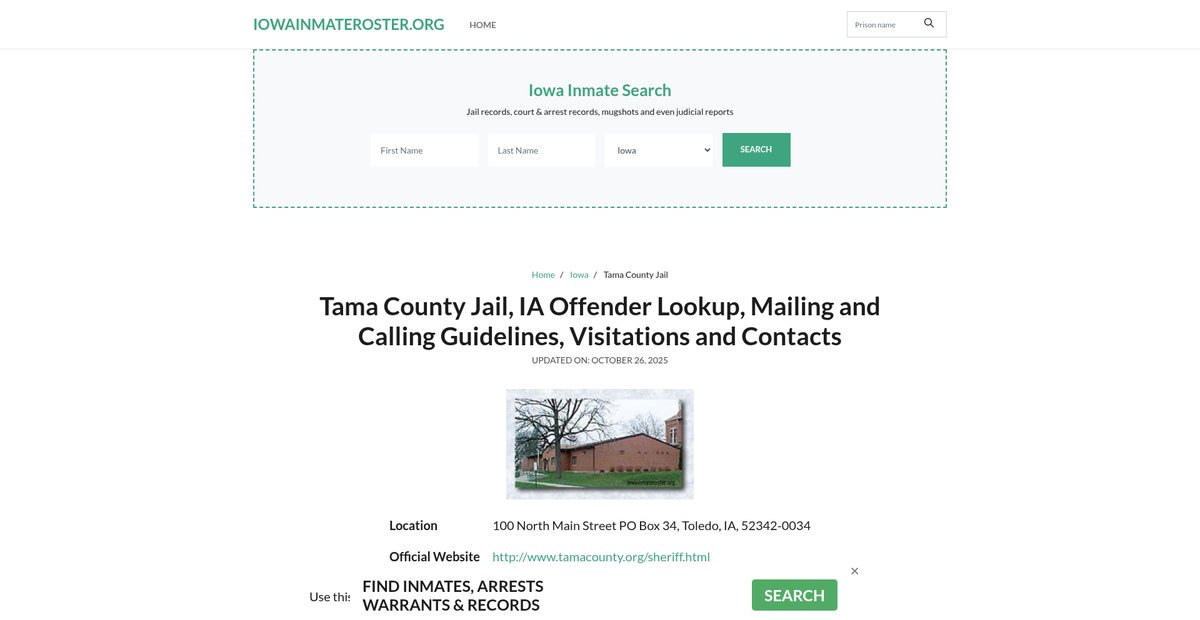 Preview of iowainmateroster.org