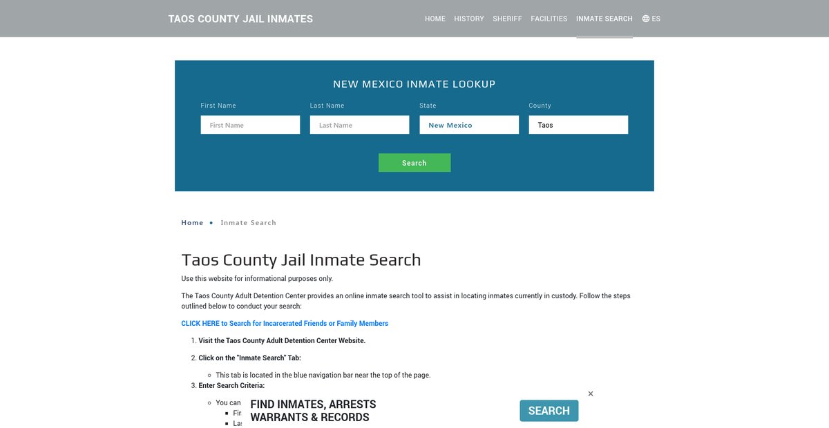Preview of taosjailroster.org