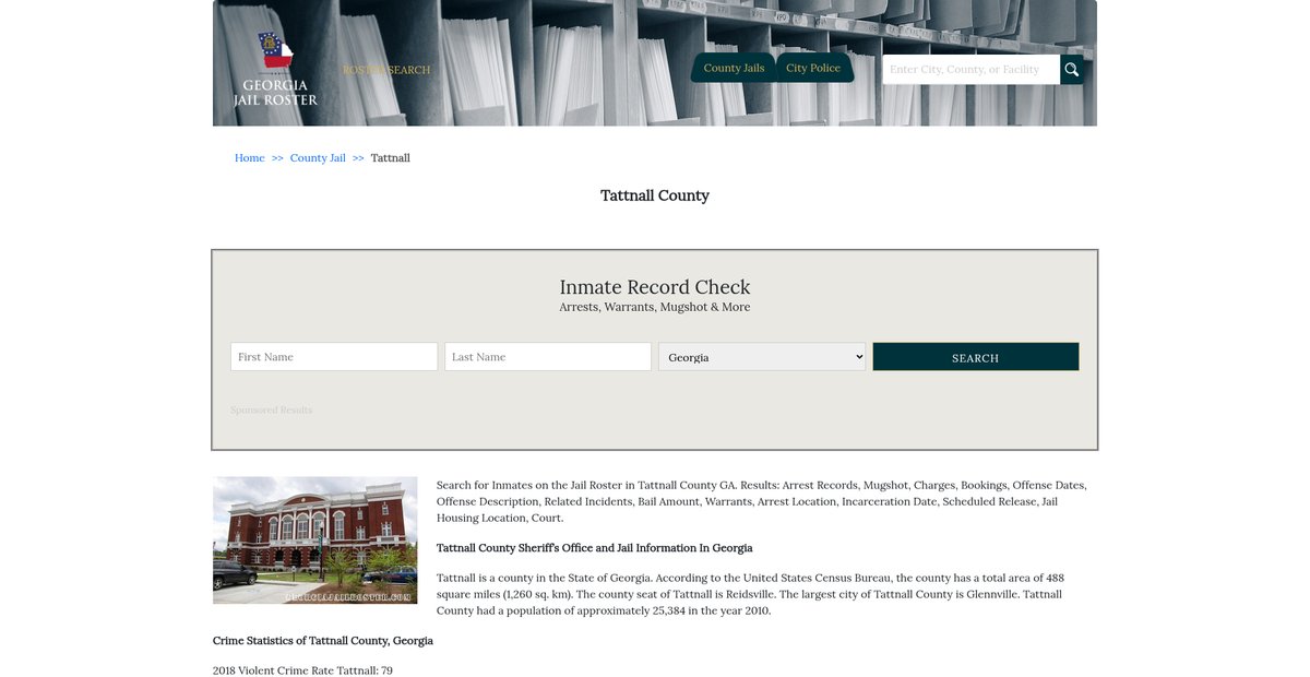 Preview of georgiajailroster.com