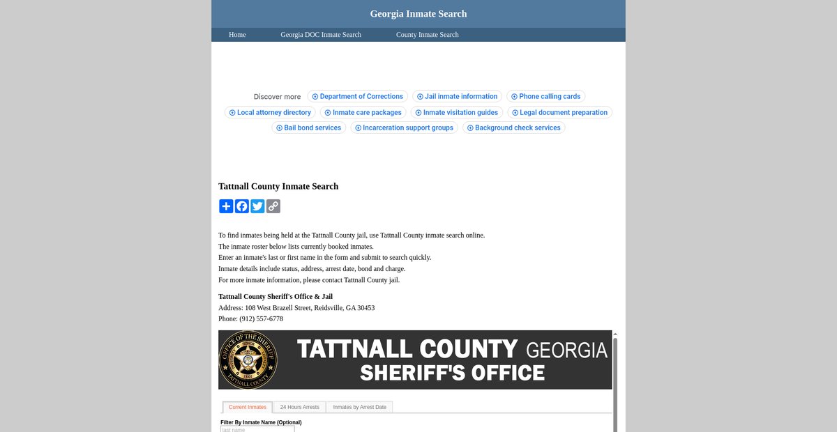 Preview of inmatesearchgeorgia.org