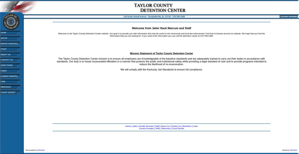 Preview of taylorcountydetention.com