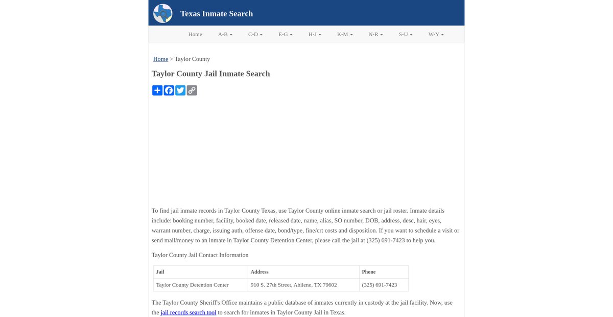 Preview of inmatesearchtx.org
