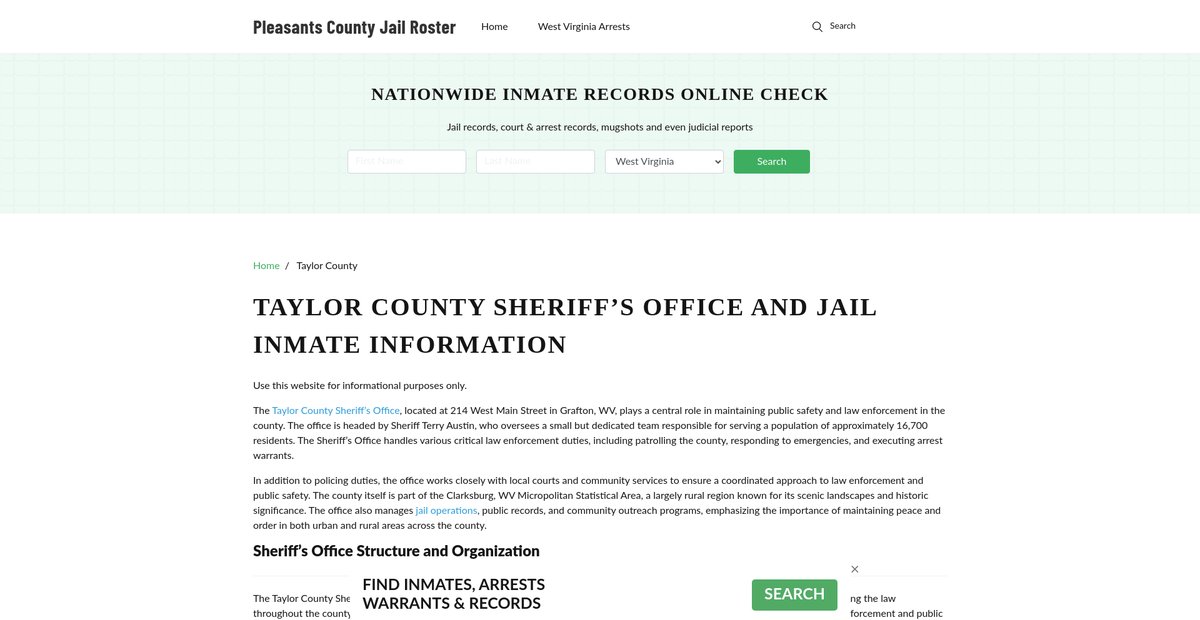 Preview of pleasantscountywv.org