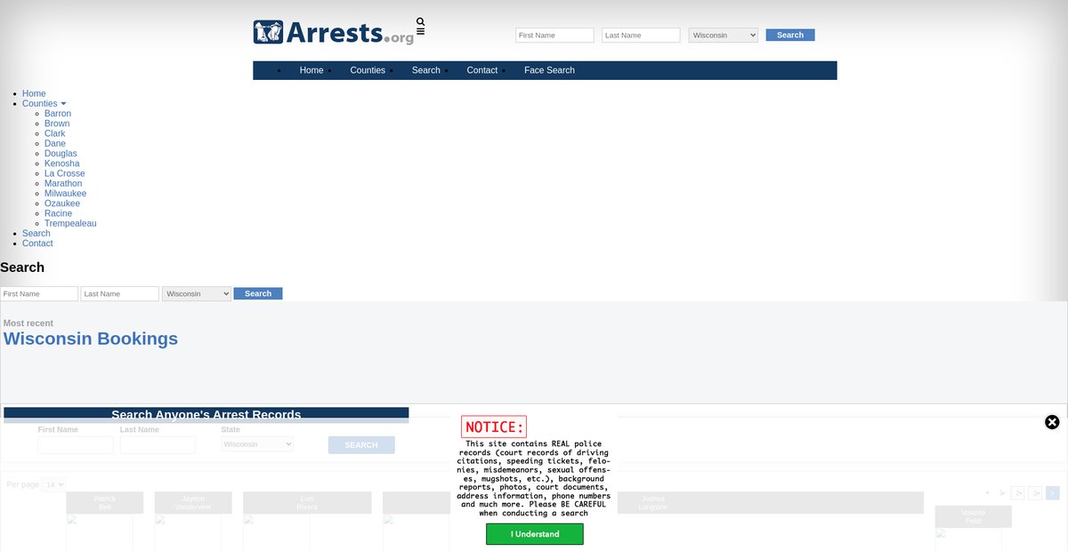Preview of wisconsin.arrests.org