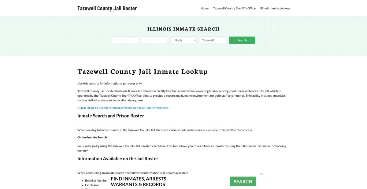 Preview of tazewellcountyjail.org