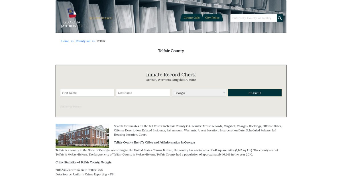 Preview of georgiajailroster.com