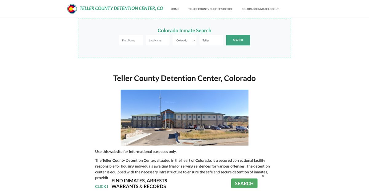 Preview of tellercountydetentionco.org