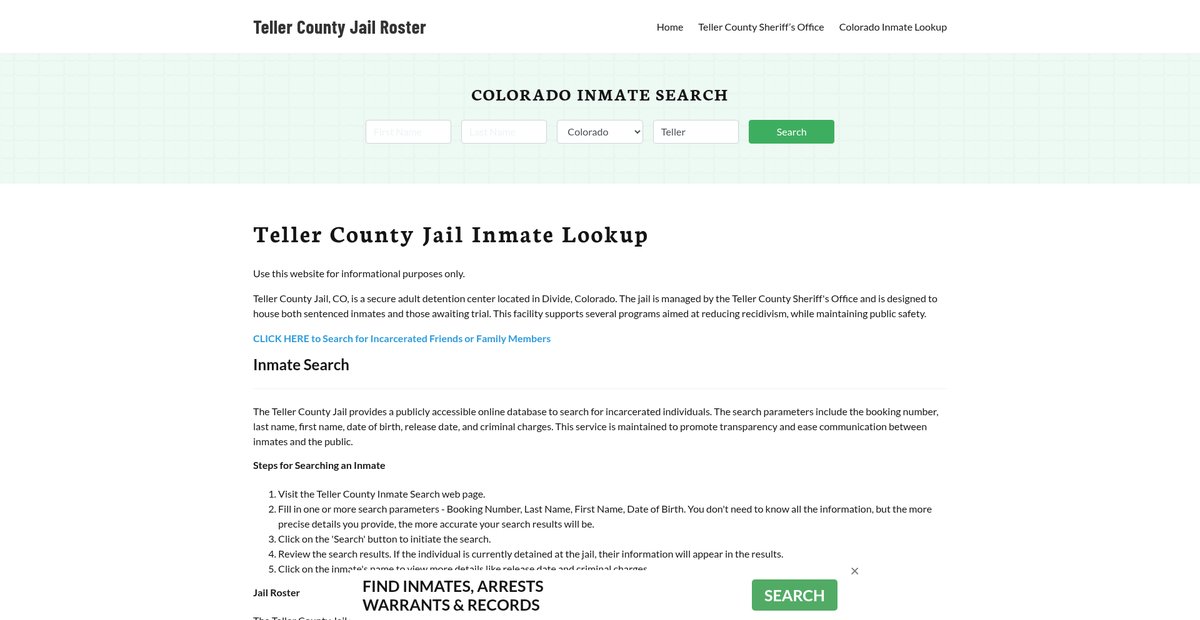 Preview of tellercountyjail.org