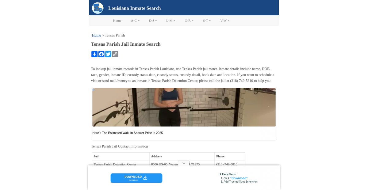 Preview of inmatesearchla.org