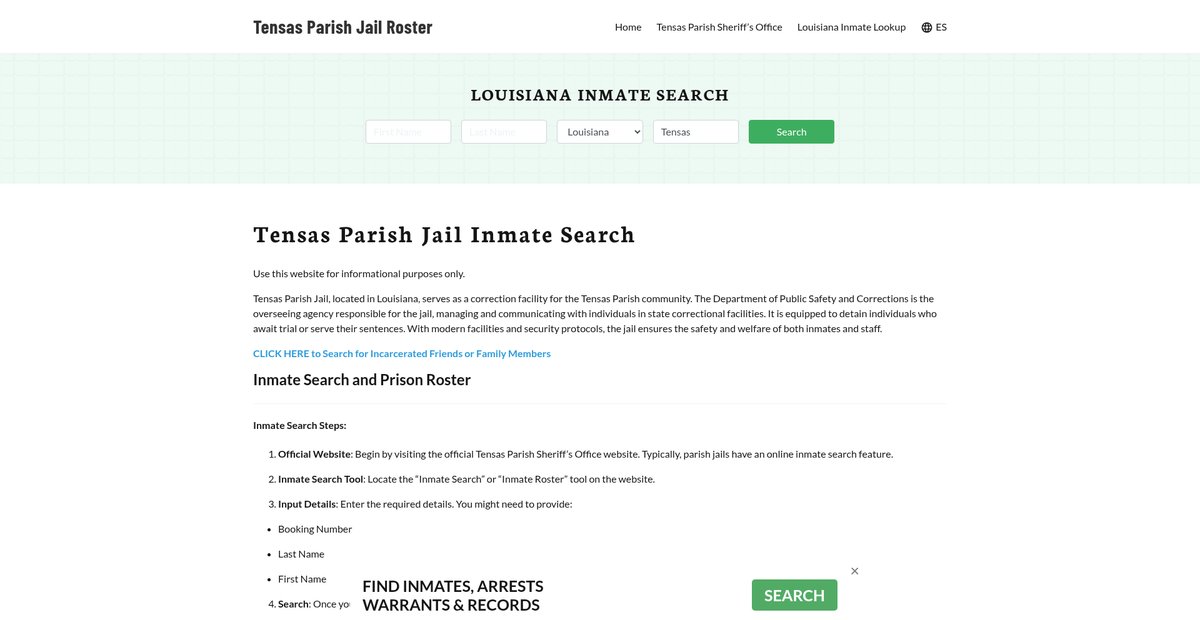 Preview of tensasparishjail.org